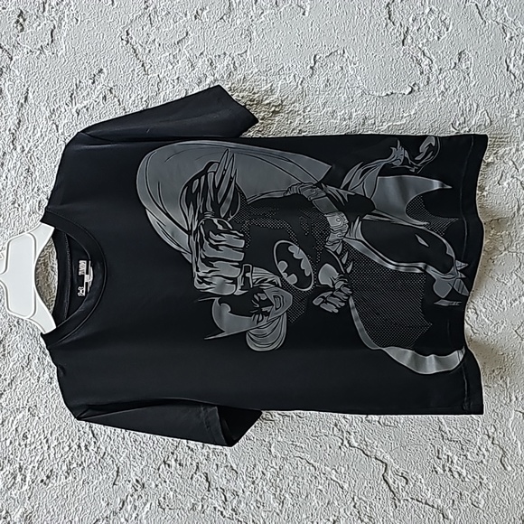 Under Armour UA Black Alter Ego Batman Shirt Size Large - Picture 1 of 6